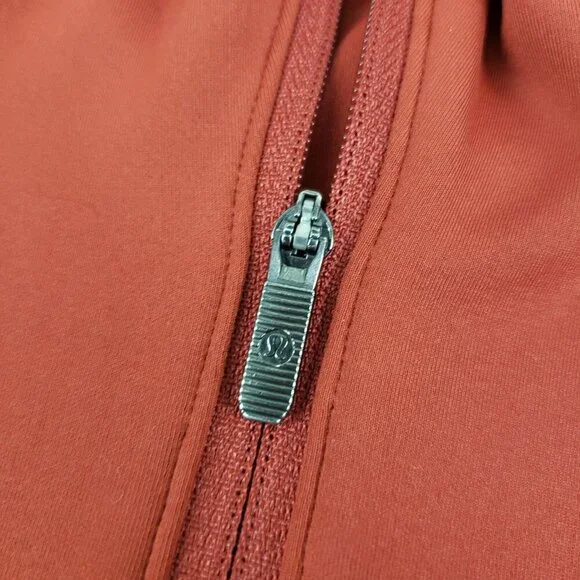 Lululemon Always Alert 1/2 Zip Jacket Womens 6 Magma Orange Red Running Athletic - Picture 7 of 16
